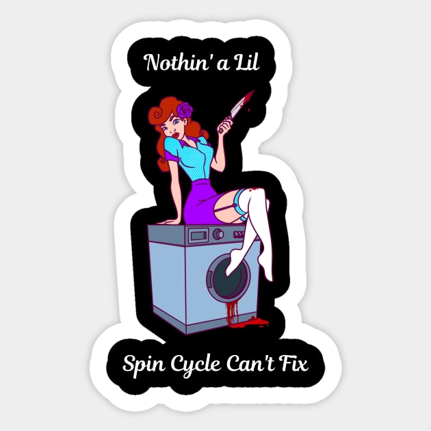 Spin Cycle Sticker by Mad Ginger Entertainment 